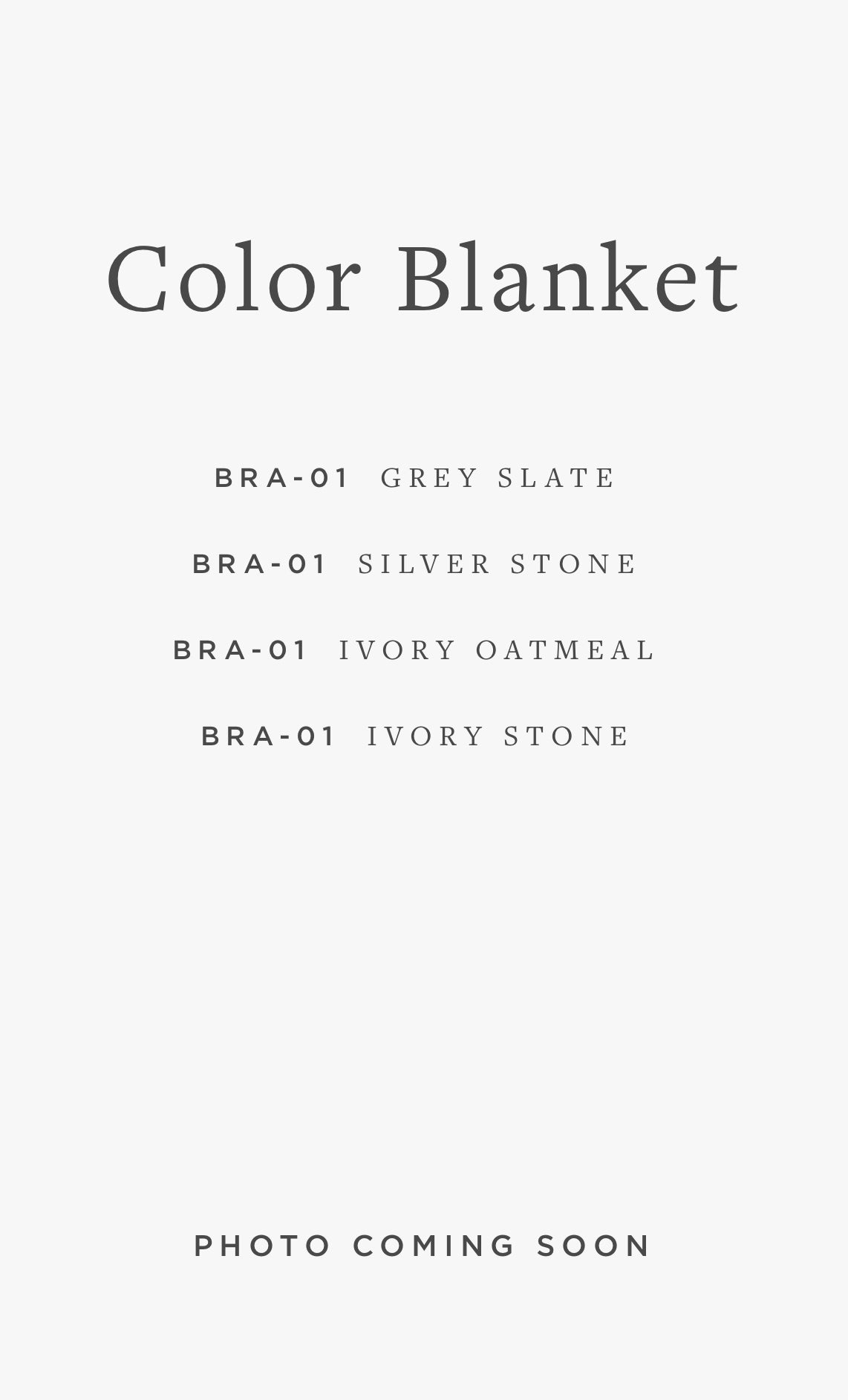 BRA-01 COLOR BLANKET