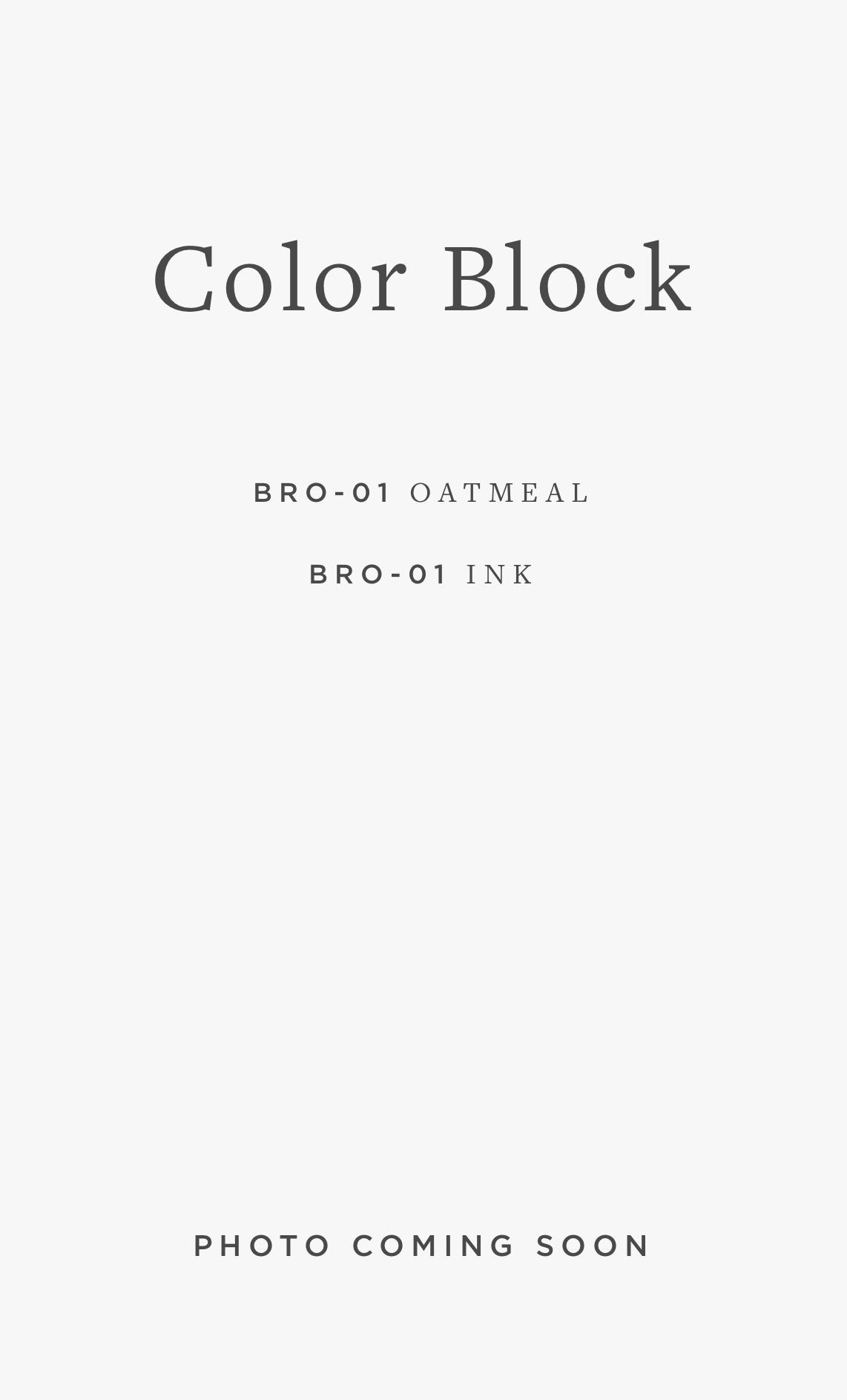 BRO-01 COLOR BLOCK / 02