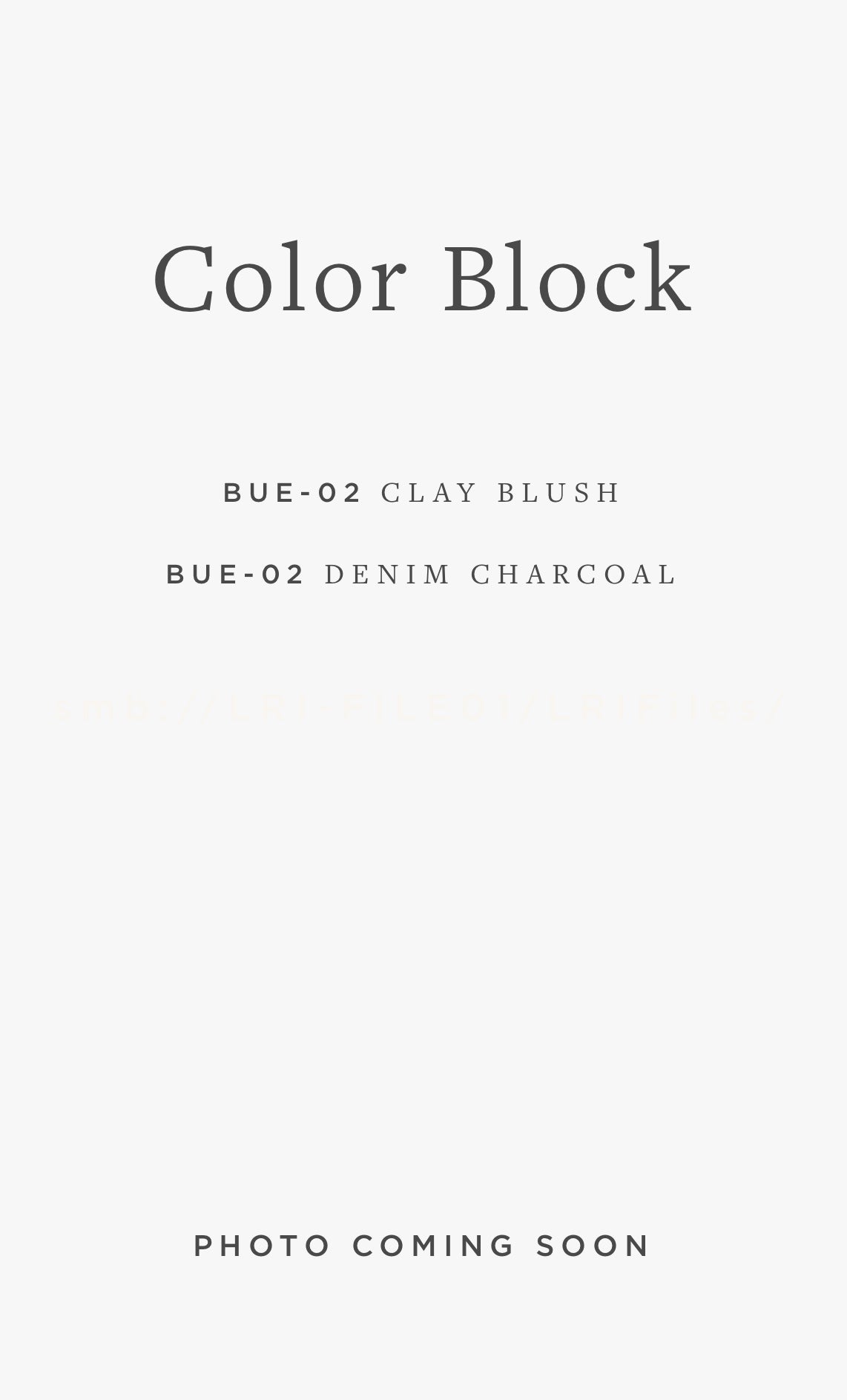 BUE-02 COLOR BLOCK / 02