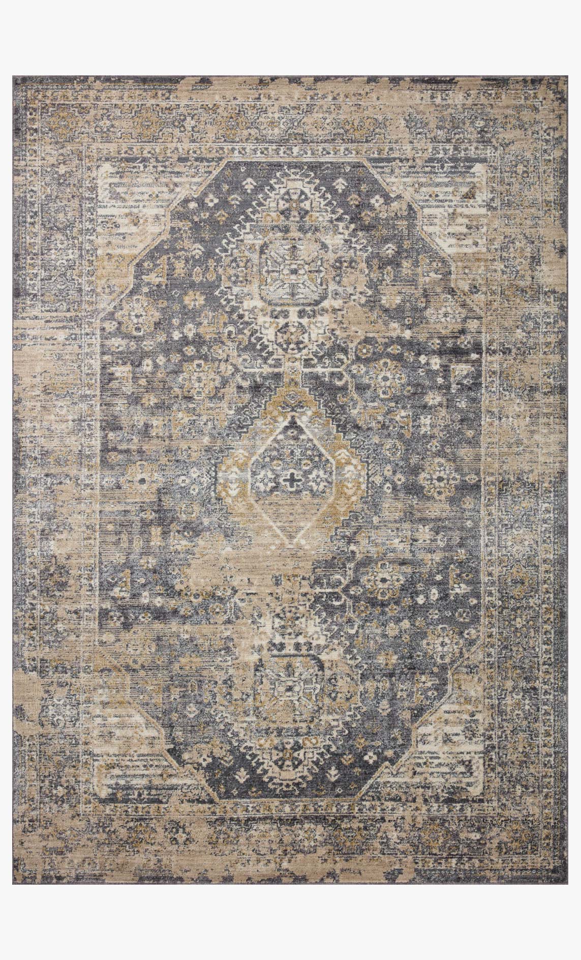 INA-03 CHARCOAL / NATURAL