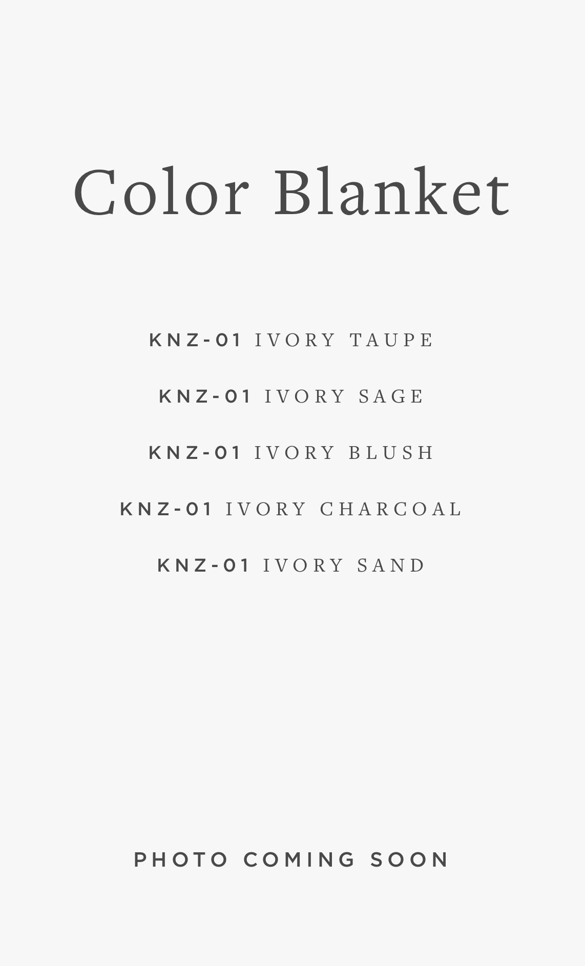 KNZ-01 COLOR BLANKET 1