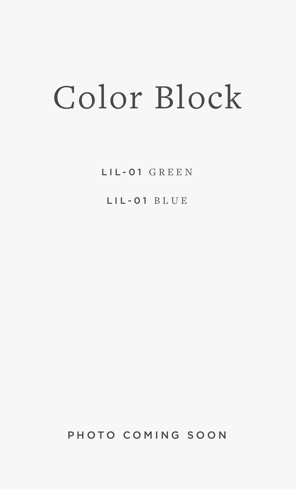 LIL-01 COLOR BLOCK / 02
