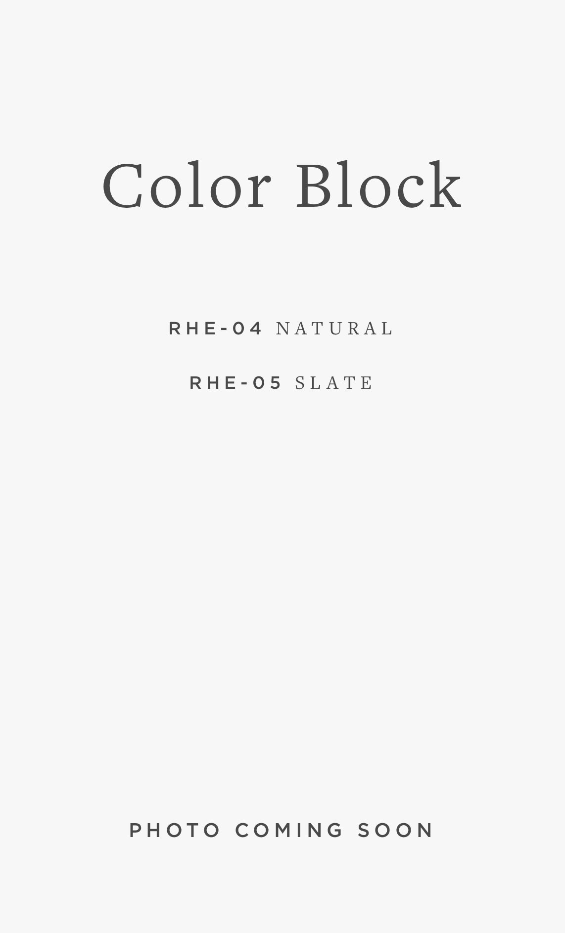 RHE-06 COLOR BLOCK / 02