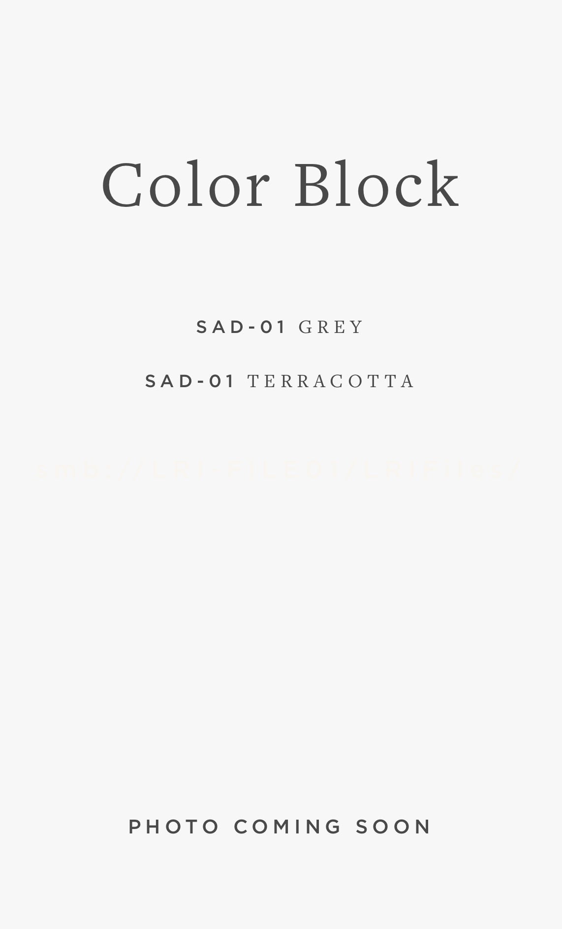 SAD-01 MH COLOR BLOCK / 02